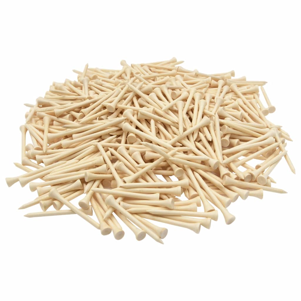 Golf Tees 1000 pcs 54 mm Bamboo