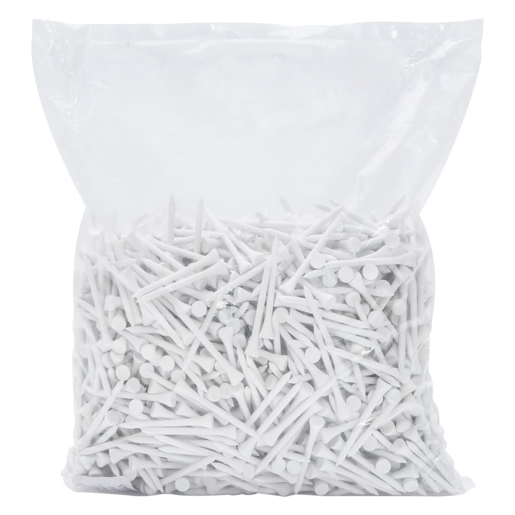 Golf Tees 1000 pcs White 54 mm Bamboo