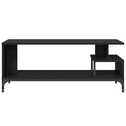 TV Cabinet Black 102x40x41 cm Engineered Wood and Powder-coated Steel