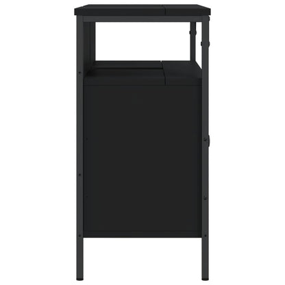 Bathroom Sink Cabinet Black 80x30x60 cm Engineered Wood