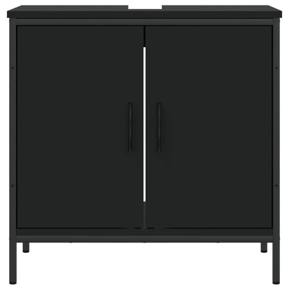 Bathroom Sink Cabinet Black 60x30x60 cm Engineered Wood