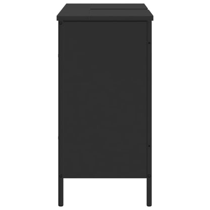 Bathroom Sink Cabinet Black 80x30x60 cm Engineered Wood