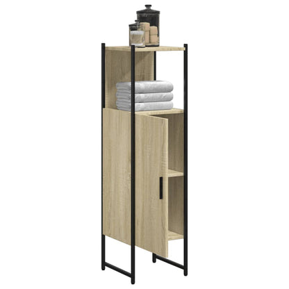 Bathroom Cabinet Sonoma Oak 33x33x120.5 cm Engineered Wood