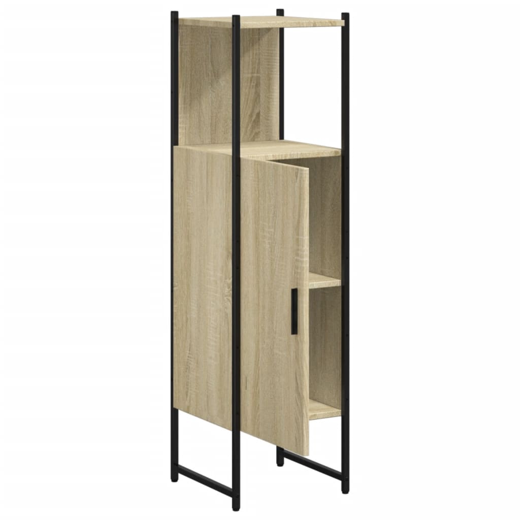 Bathroom Cabinet Sonoma Oak 33x33x120.5 cm Engineered Wood