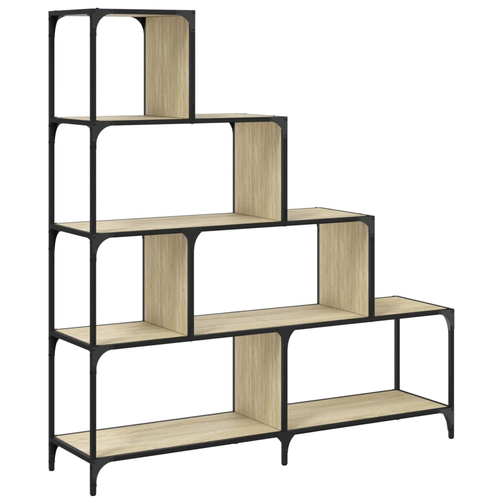 Bookcase 4-Stair Sonoma Oak 139x33.5x149 cm Engineered Wood