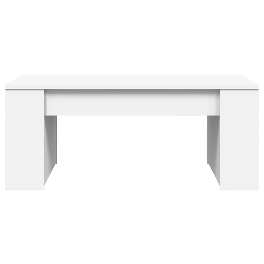 Coffee Table White 102x55x42 cm Engineered Wood