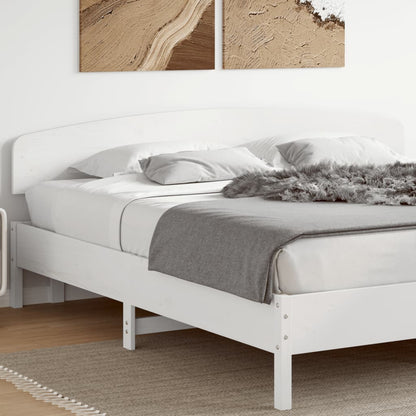 Headboard White 200 cm Solid Wood Pine