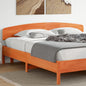 Headboard Wax Brown 200 cm Solid Wood Pine