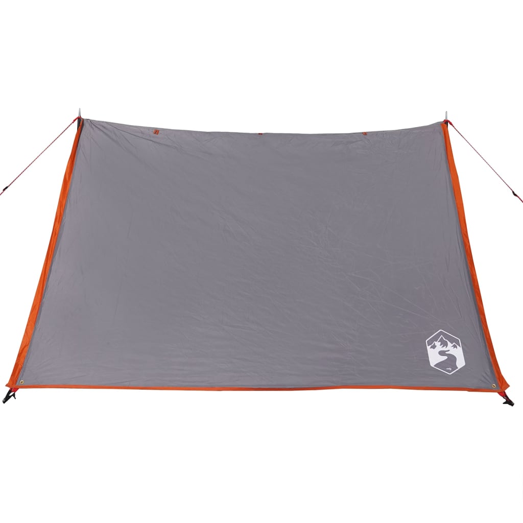 Camping Tent 2-Person Grey and Orange Waterproof