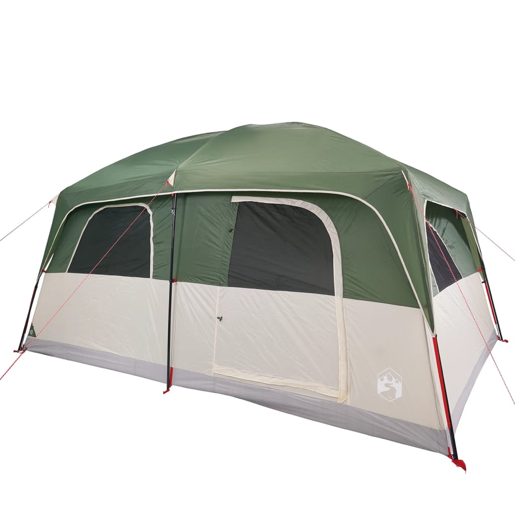 Family Tent Cabin 10-Person Green Waterproof