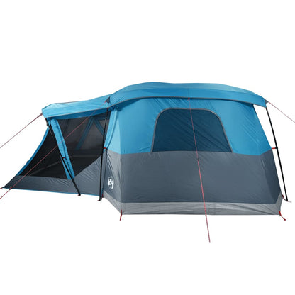 Camping Tent with Porch 4-Person Blue Waterproof