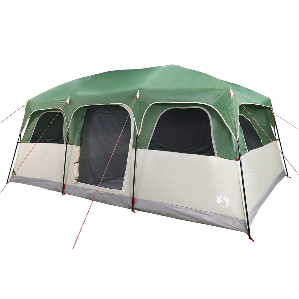 Family Tent Cabin 9-Person Green Waterproof