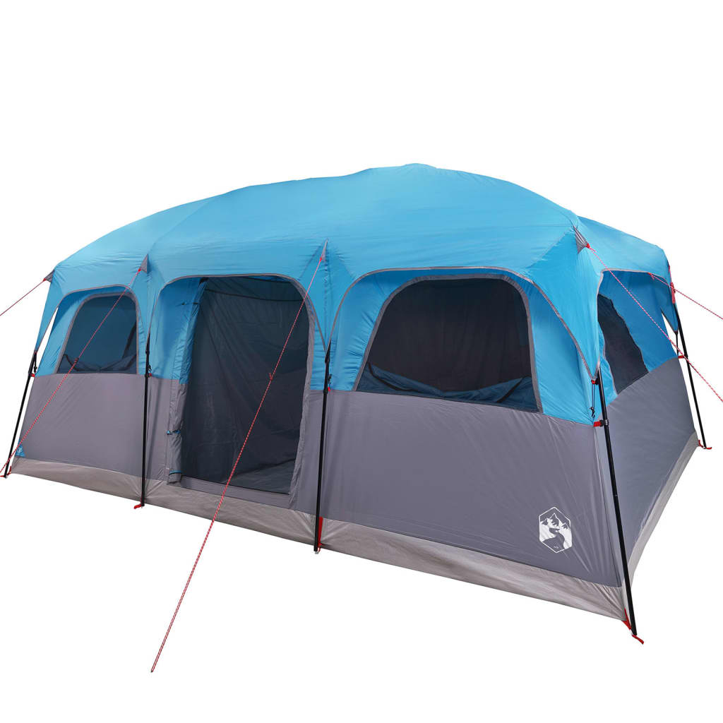 Family Tent Cabin 9-Person Blue Waterproof