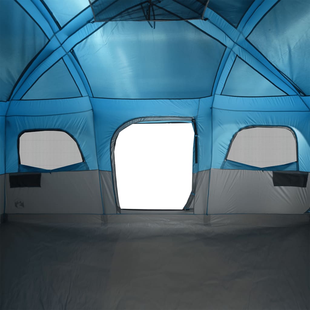 Family Tent Cabin 9-Person Blue Waterproof