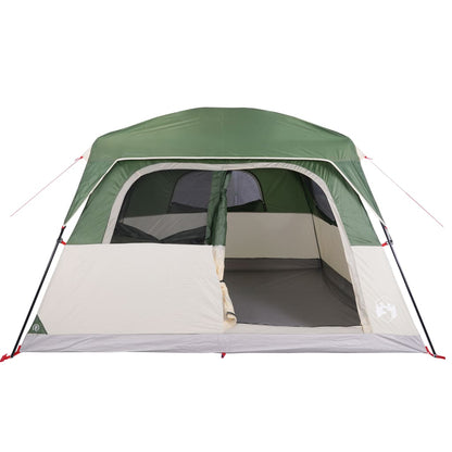 Family Tent Cabin 6-Person Green Waterproof