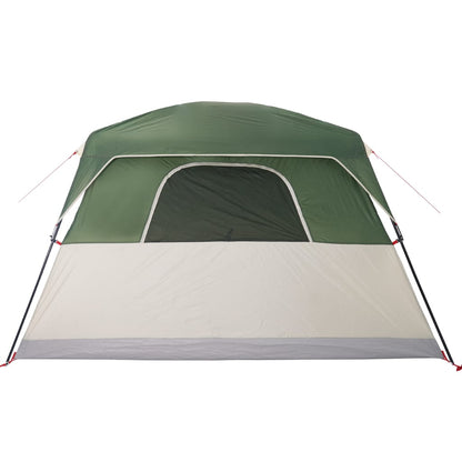 Family Tent Cabin 6-Person Green Waterproof