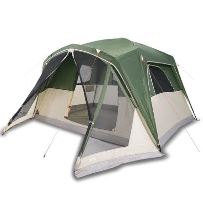 Family Tent with Porch 6-Person Green Waterproof