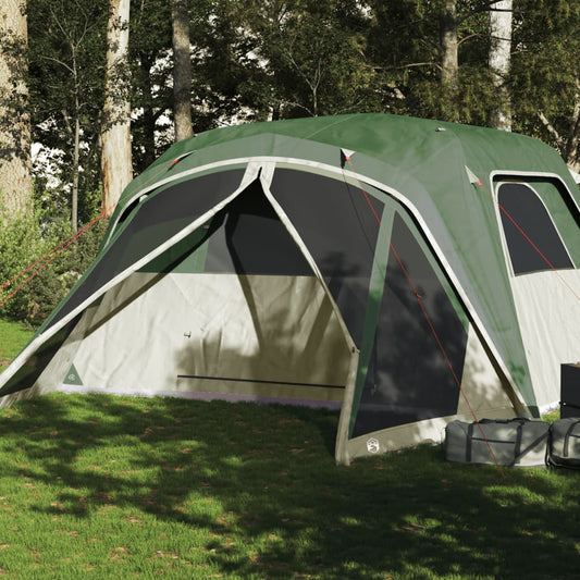 Family Tent with Porch 6-Person Green Waterproof