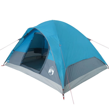 Family Tent Dome 6-Person Blue Waterproof