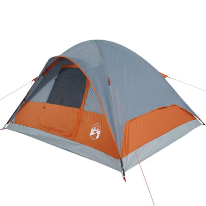 Family Tent Dome 6-Person Orange Waterproof