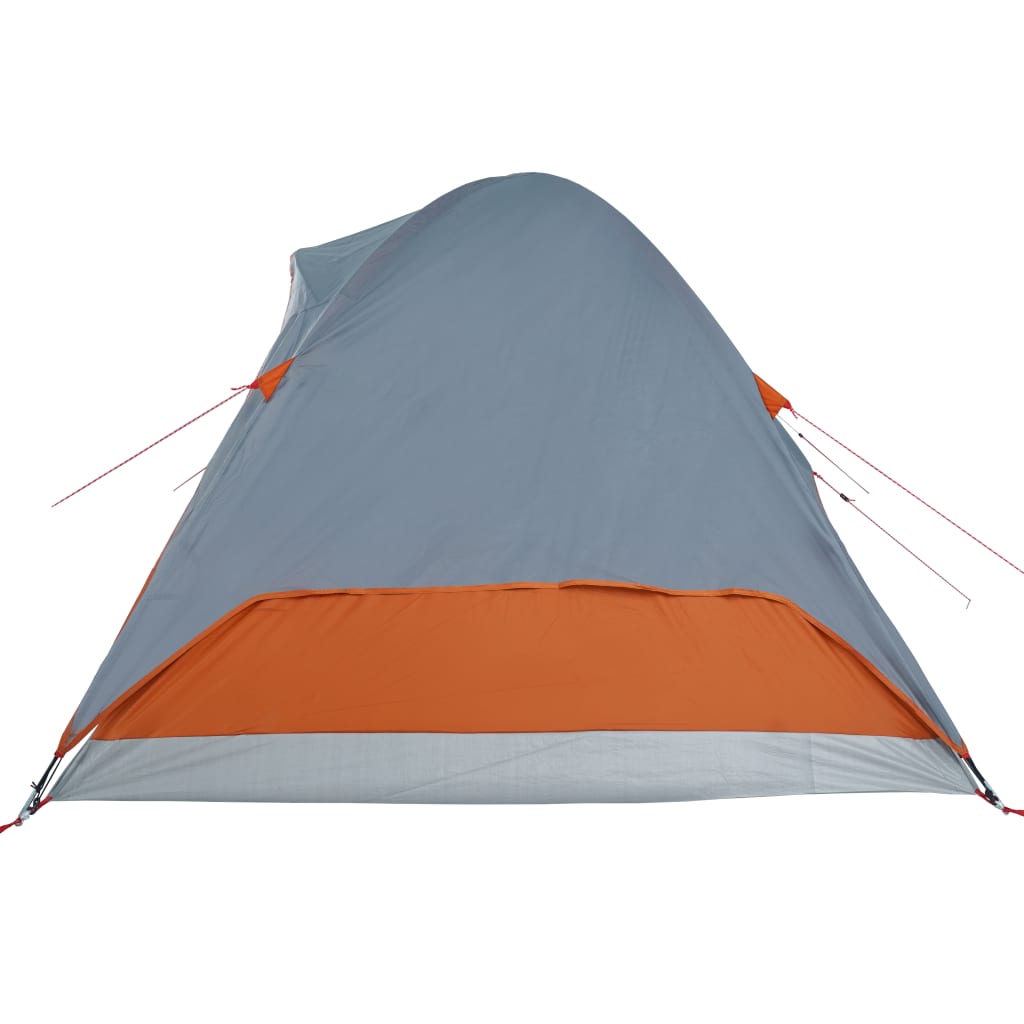 Family Tent Dome 6-Person Orange Waterproof