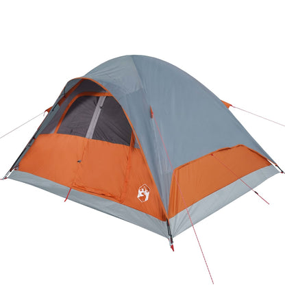 Family Tent Dome 6-Person Orange Waterproof