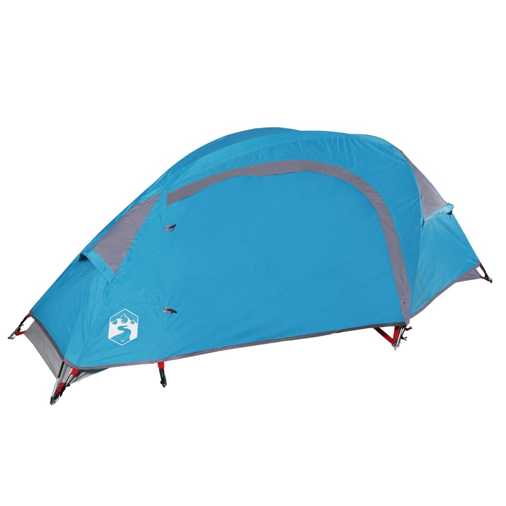 Camping Tent Dome 1-Person Blue Waterproof