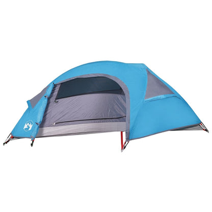 Camping Tent Dome 1-Person Blue Waterproof