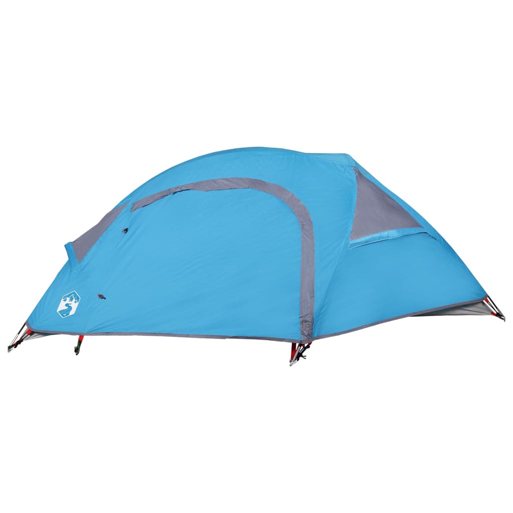 Camping Tent Dome 1-Person Blue Waterproof