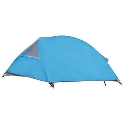 Camping Tent Dome 1-Person Blue Waterproof