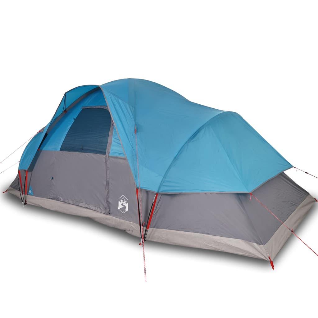 Family Tent Dome 9-Person Blue Waterproof