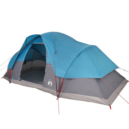 Family Tent Dome 9-Person Blue Waterproof