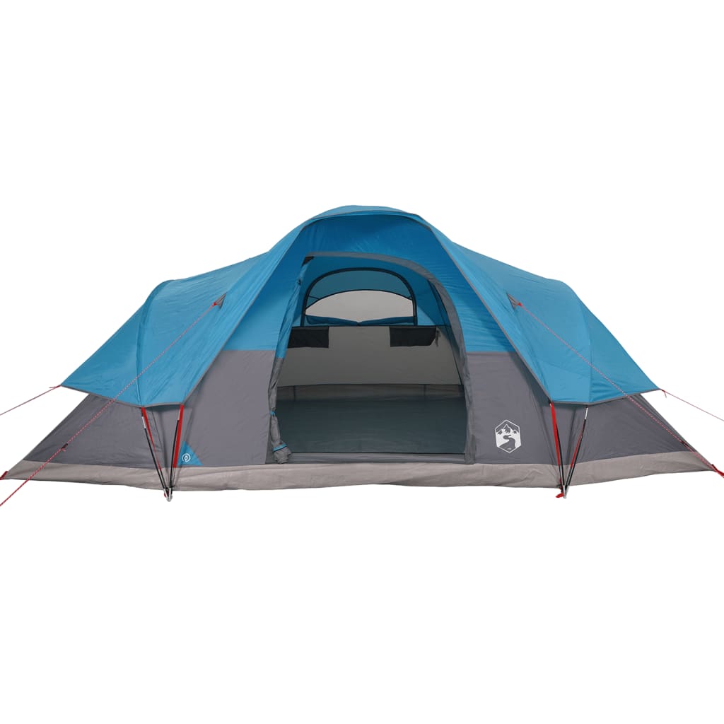 Family Tent Dome 9-Person Blue Waterproof