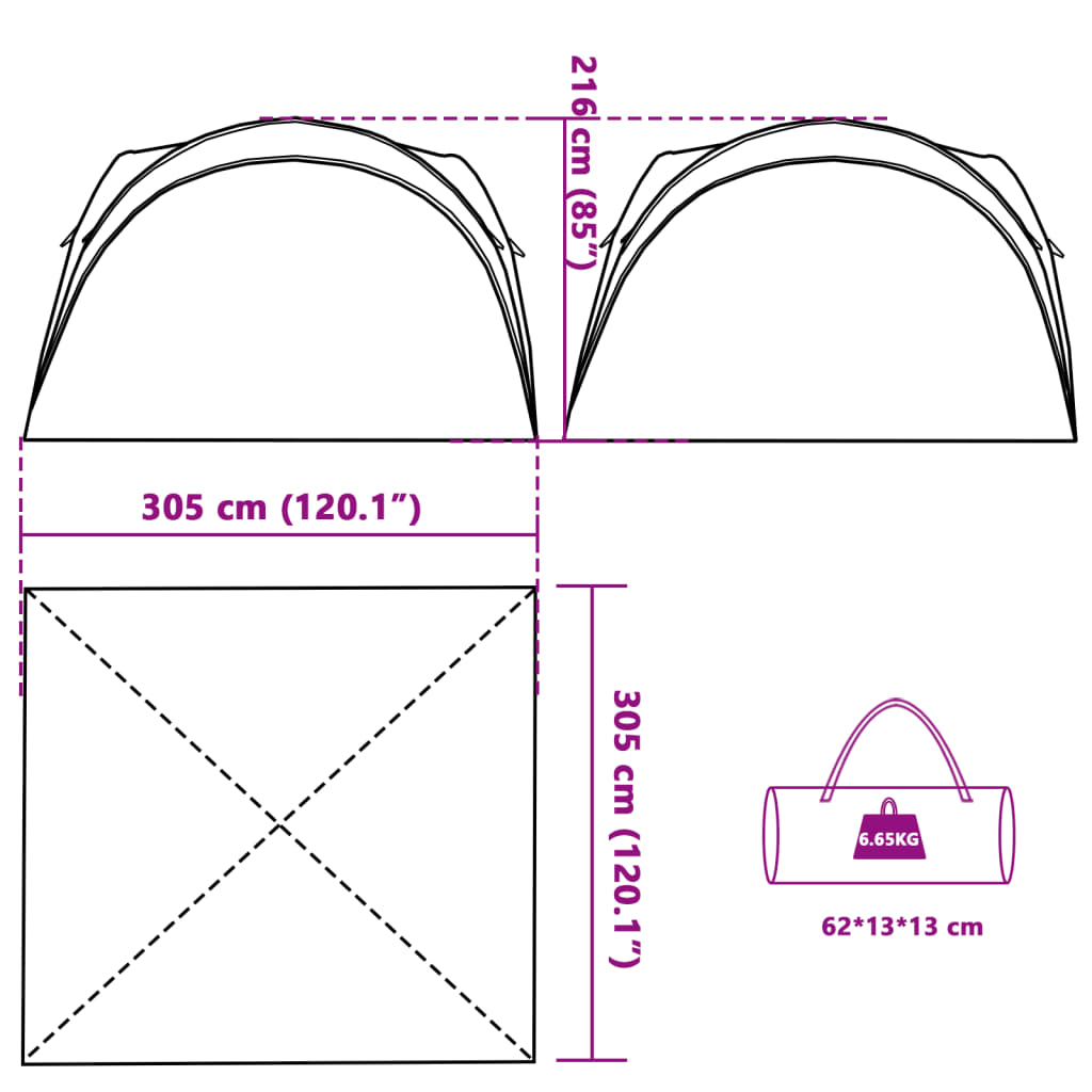 Party Tent White Waterproof