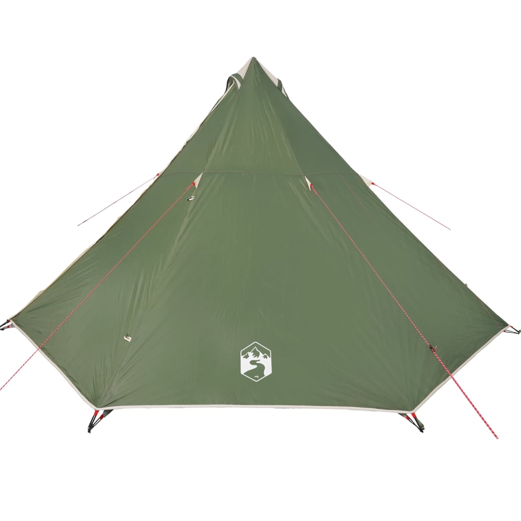 Family Tent Tipi 8-Person Green Waterproof