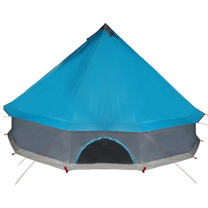 Family Tent Tipi 10-Person Blue Waterproof