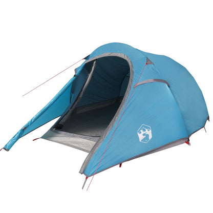 Camping Tent Tunnel 3-Person Blue Waterproof