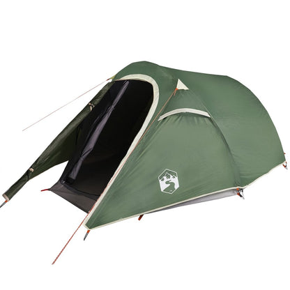 Camping Tent Tunnel 2-Person Green Waterproof