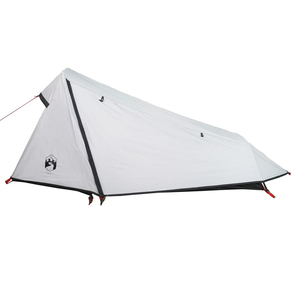 Camping Tent Tunnel 1-Person White Blackout Fabric Waterproof