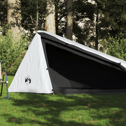 Camping Tent Tunnel 1-Person White Blackout Fabric Waterproof