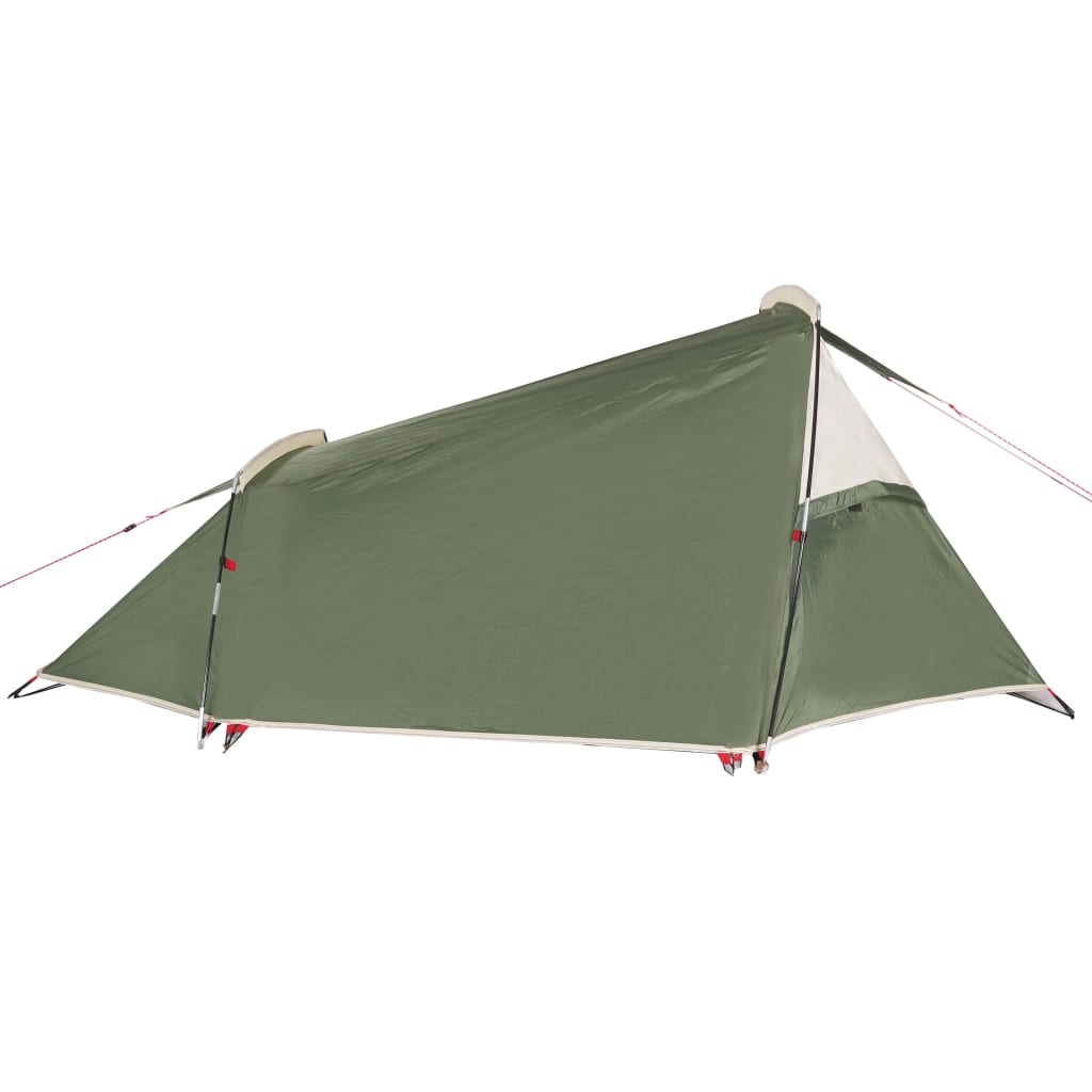 Camping Tent Tunnel 2-Person Green Waterproof