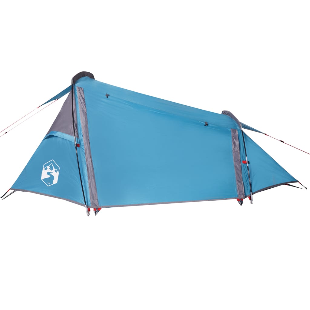 Camping Tent Tunnel 2-Person Blue Waterproof