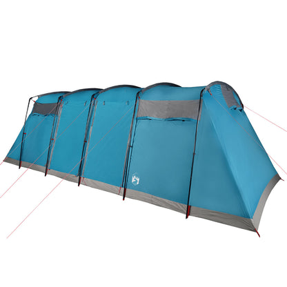 Family Tent Tunnel 8-Person Blue Waterproof