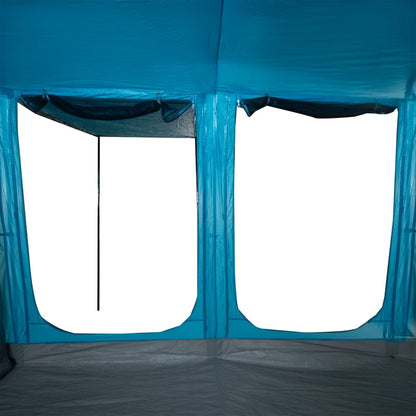 Family Tent Tunnel 10-Person Blue Waterproof