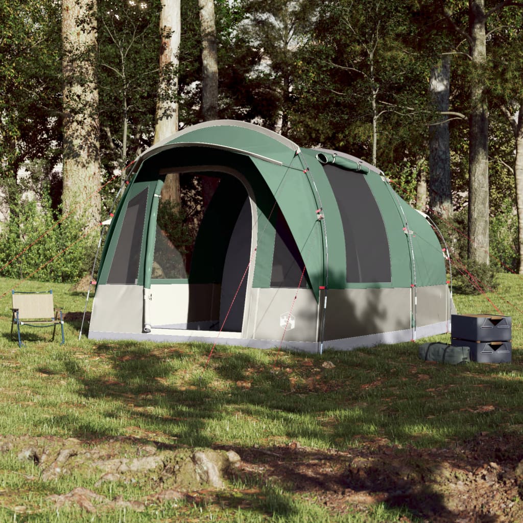 Camping Tent Tunnel 3-Person Green Waterproof