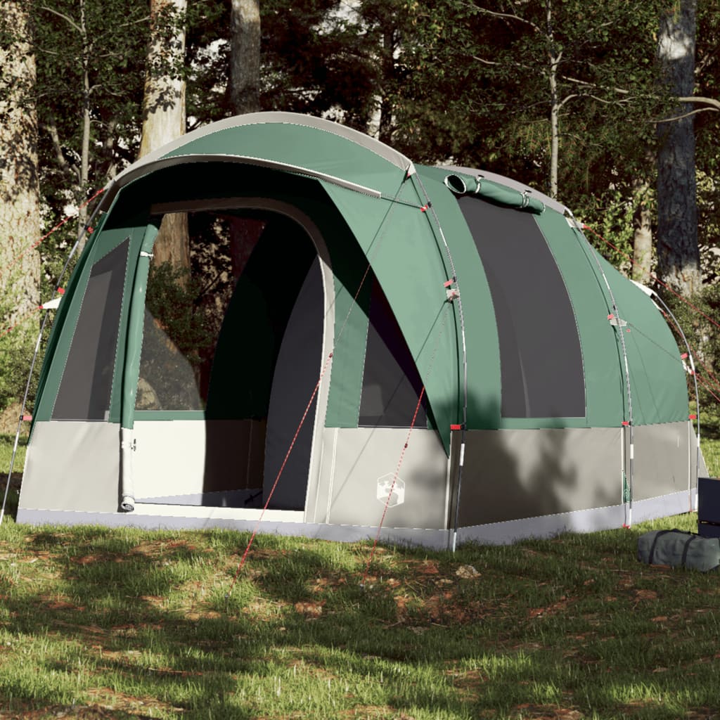 Camping Tent Tunnel 3-Person Green Waterproof