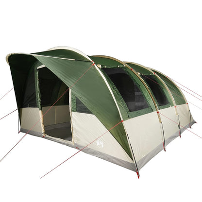 Family Tent Tunnel 7-Person Green Waterproof