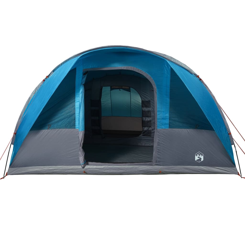 Family Tent Tunnel 7-Person Blue Waterproof