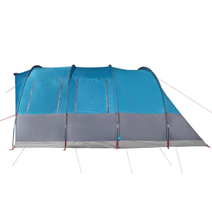 Family Tent Tunnel 7-Person Blue Waterproof