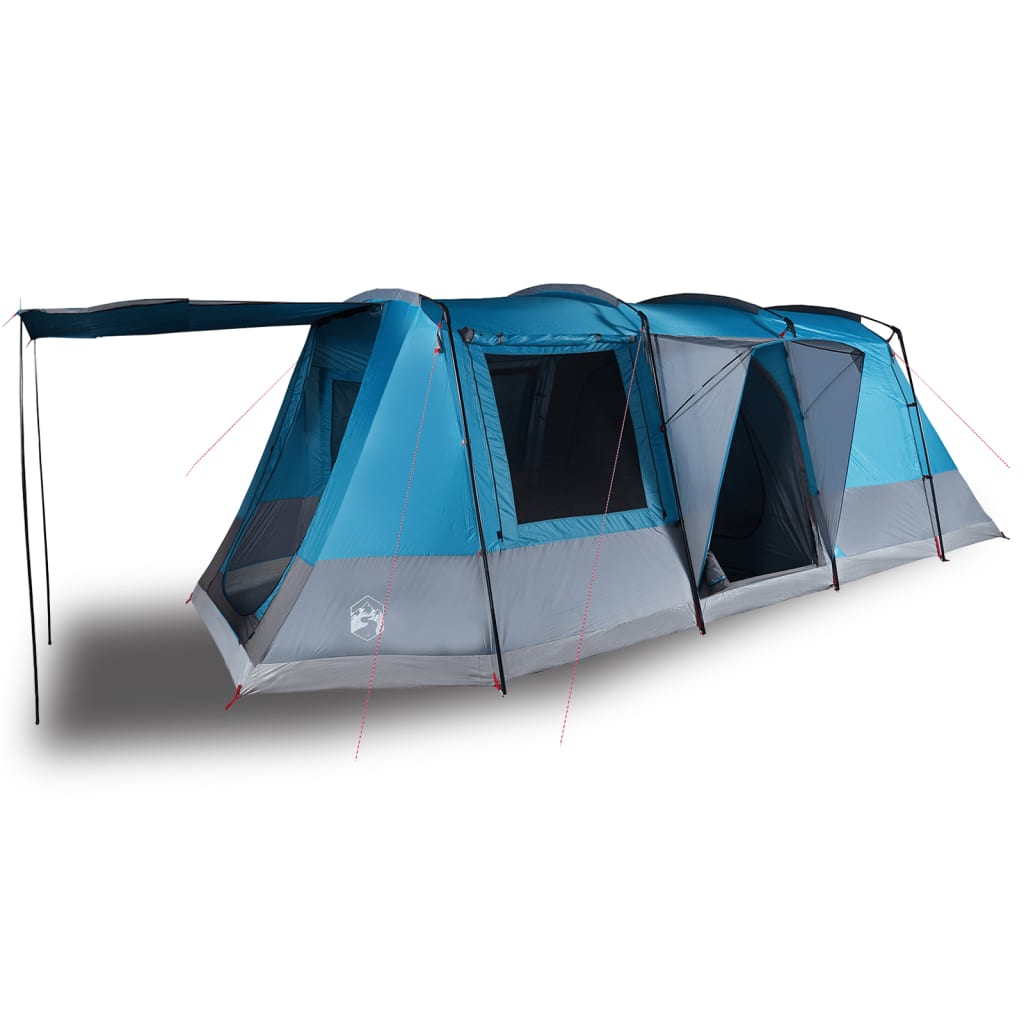 Camping Tent Tunnel 4-Person Blue Waterproof